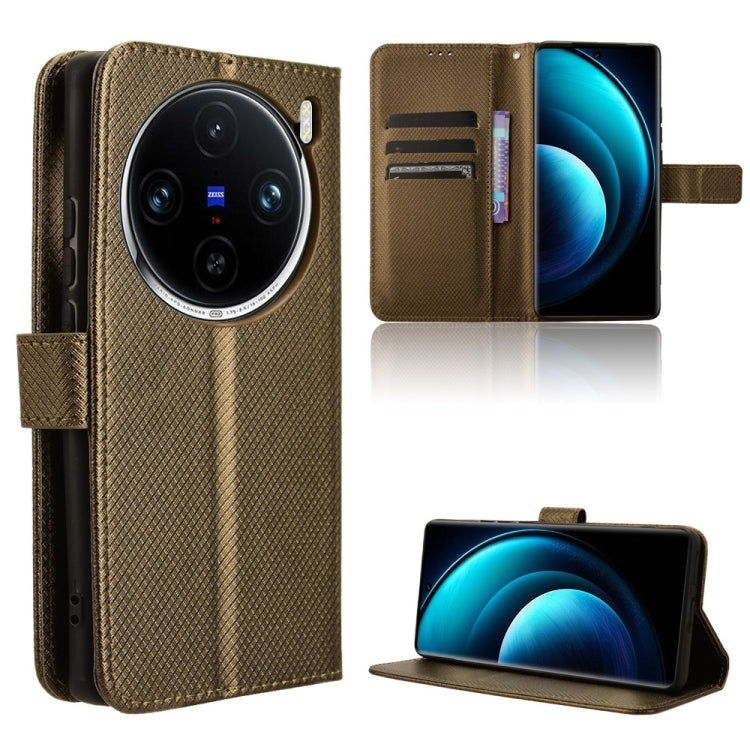 Diamond Texture Leather Phone Case