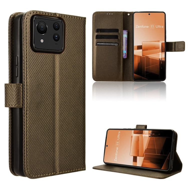 Diamond Texture Leather Phone Case