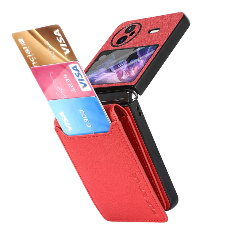 Litchi Texture Card Bag Shockproof Phone Case with Ring Holder / Film