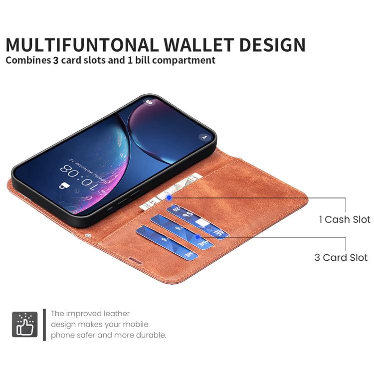 Lambskin Texture Pure Color Flip Leather Phone Case