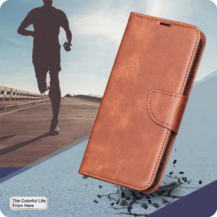 Lambskin Texture Pure Color Flip Leather Phone Case