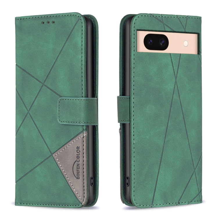 Magnetic Buckle Rhombus Texture Leather Phone Case