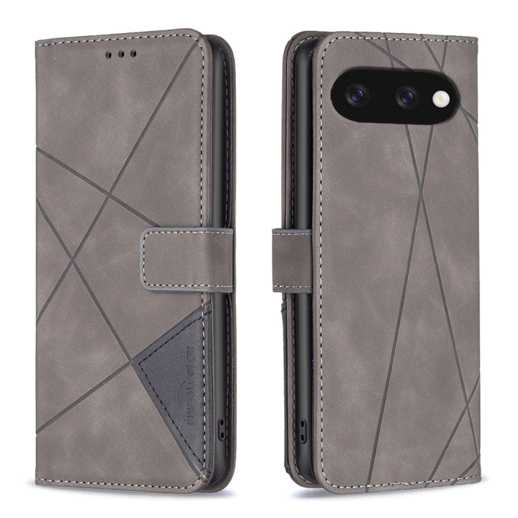 Magnetic Buckle Rhombus Texture Leather Phone Case