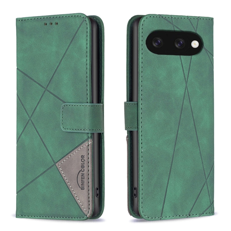 Magnetic Buckle Rhombus Texture Leather Phone Case