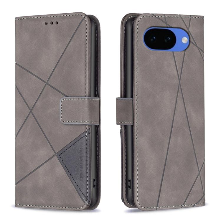 Magnetic Buckle Rhombus Texture Leather Phone Case