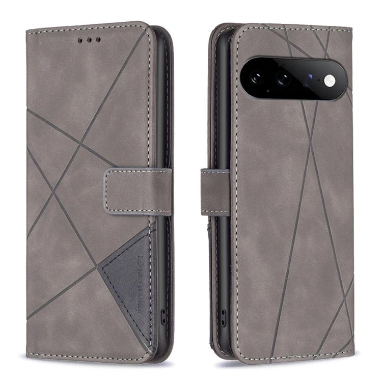 Magnetic Buckle Rhombus Texture Leather Phone Case