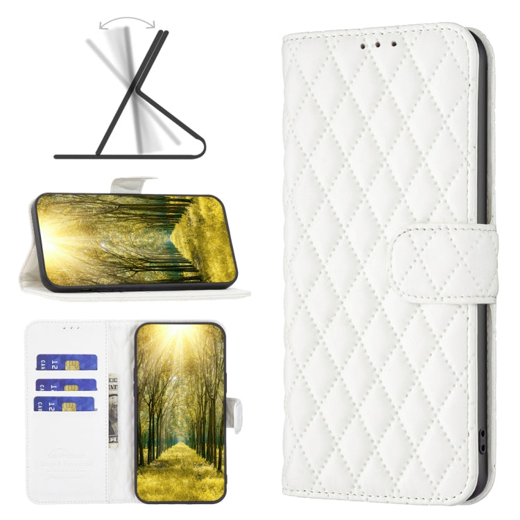 Diamond Lattice Wallet Leather Flip Phone Case