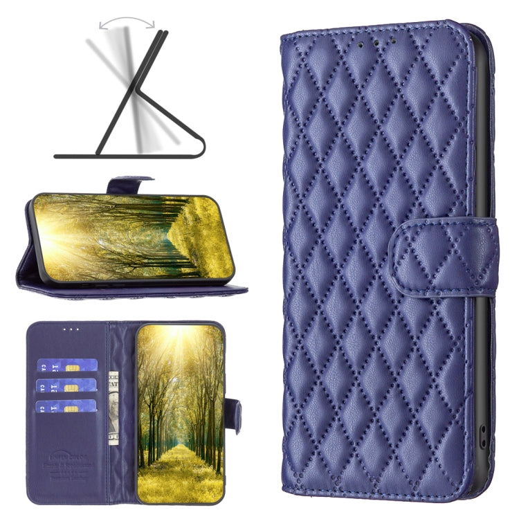 Diamond Lattice Wallet Leather Flip Phone Case