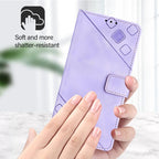 Skin-feel Embossed Leather Phone Case