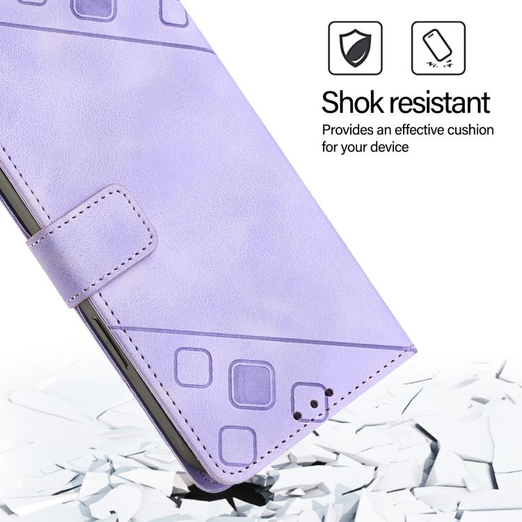 Skin-feel Embossed Leather Phone Case
