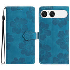 Flower Embossing Pattern Leather Phone Case