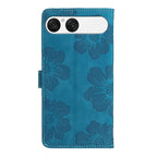Flower Embossing Pattern Leather Phone Case