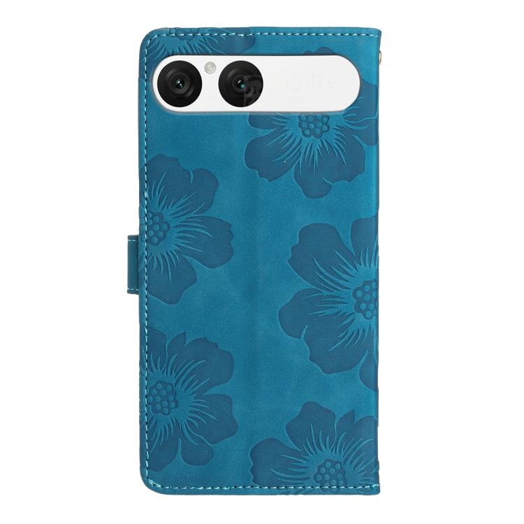 Flower Embossing Pattern Leather Phone Case