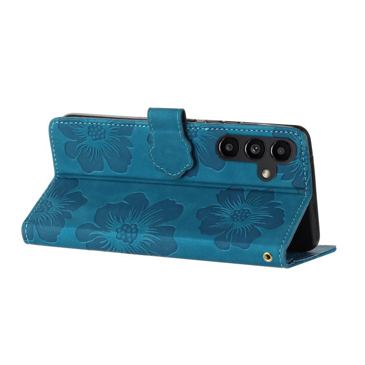 Flower Embossing Pattern Leather Phone Case