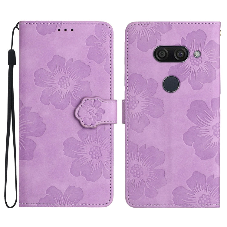 Flower Embossing Pattern Leather Phone Case