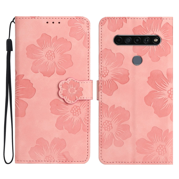 Flower Embossing Pattern Leather Phone Case