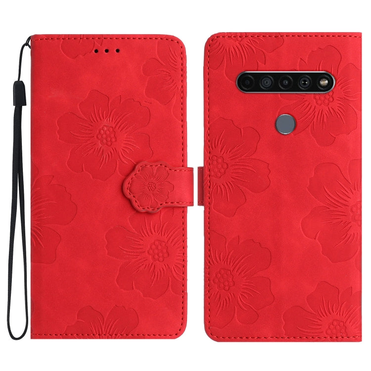 Flower Embossing Pattern Leather Phone Case