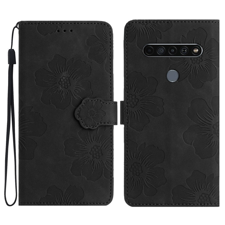 Flower Embossing Pattern Leather Phone Case
