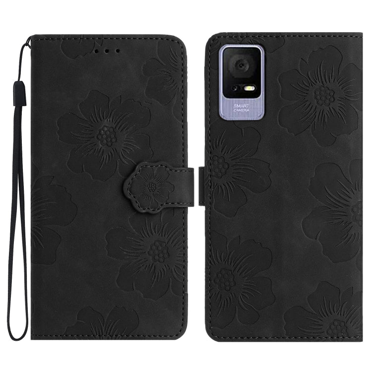Flower Embossing Pattern Leather Phone Case — view 11