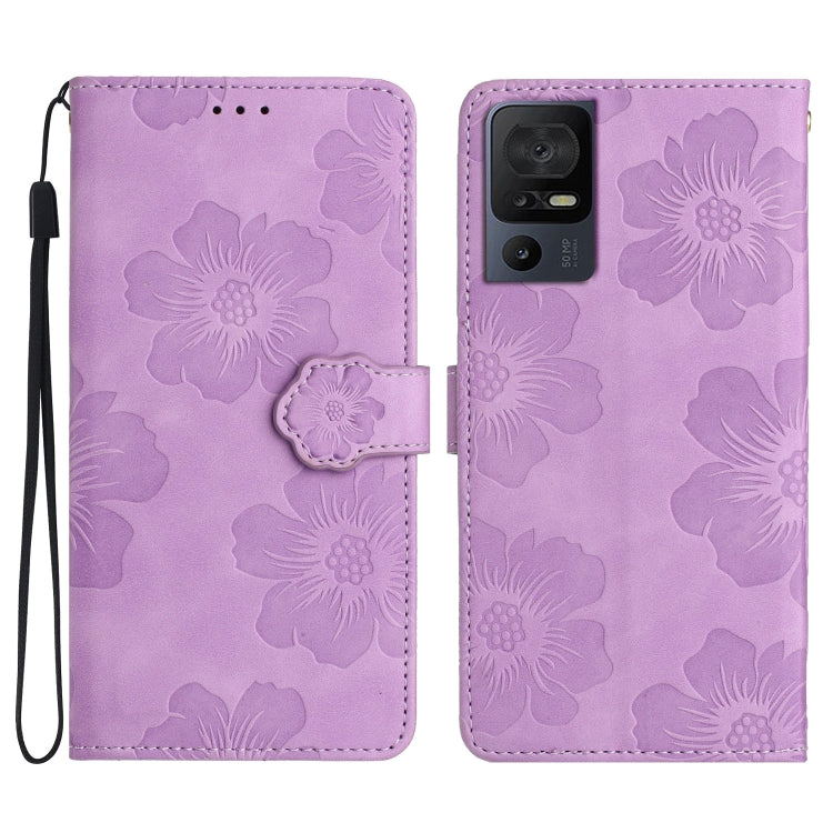 Flower Embossing Pattern Leather Phone Case — view 13