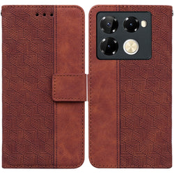 Geometric Embossed Leather Phone Case