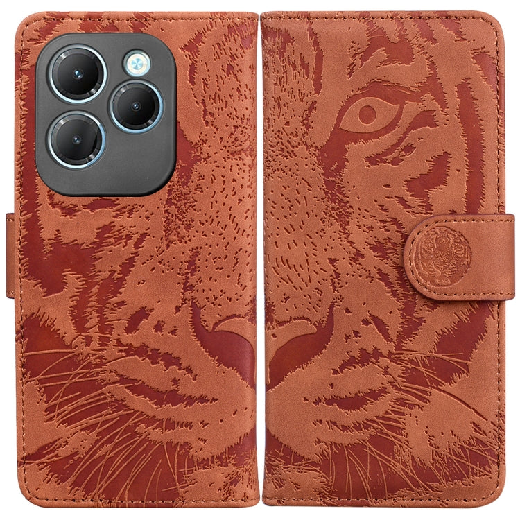 Tiger Embossing Pattern Flip Leather Phone Case — view 29