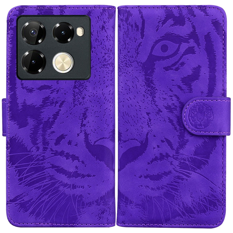 Tiger Embossing Pattern Flip Leather Phone Case — For Infinix Note 30 Pro