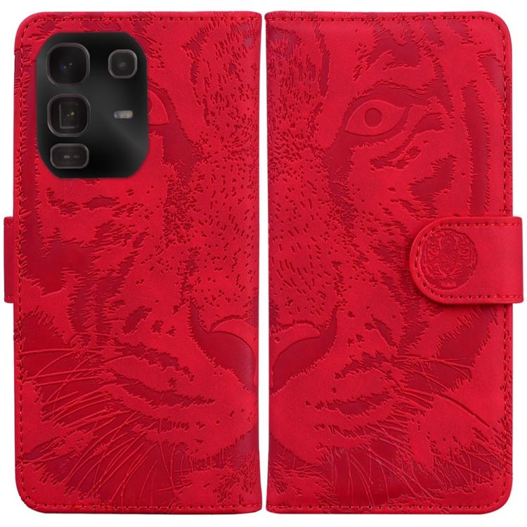 Tiger Embossing Pattern Flip Leather Phone Case — For Infinix Hot 50 5G