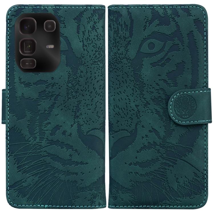 Tiger Embossing Pattern Flip Leather Phone Case — For Infinix Zero 40 4G / 5G