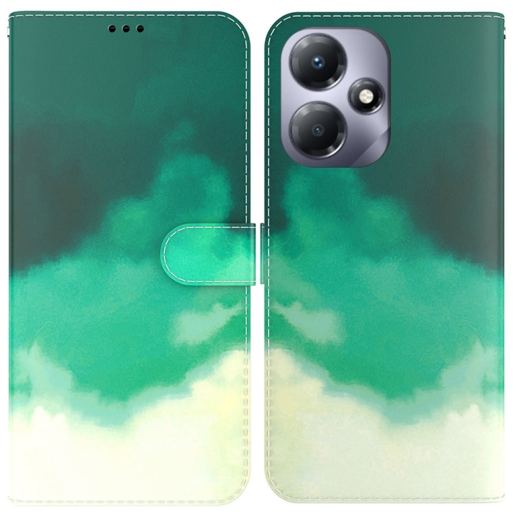 Watercolor Pattern Flip Leather Phone Case — Autumn Leaf