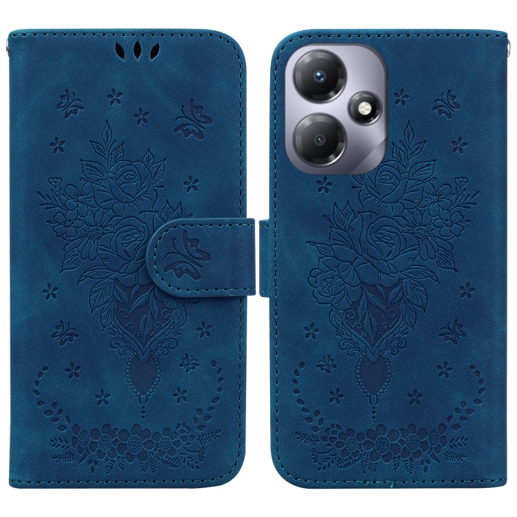 Butterfly Rose Embossed Leather Phone Case — view 51