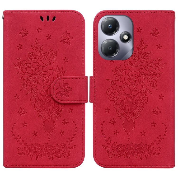 Butterfly Rose Embossed Leather Phone Case — view 54