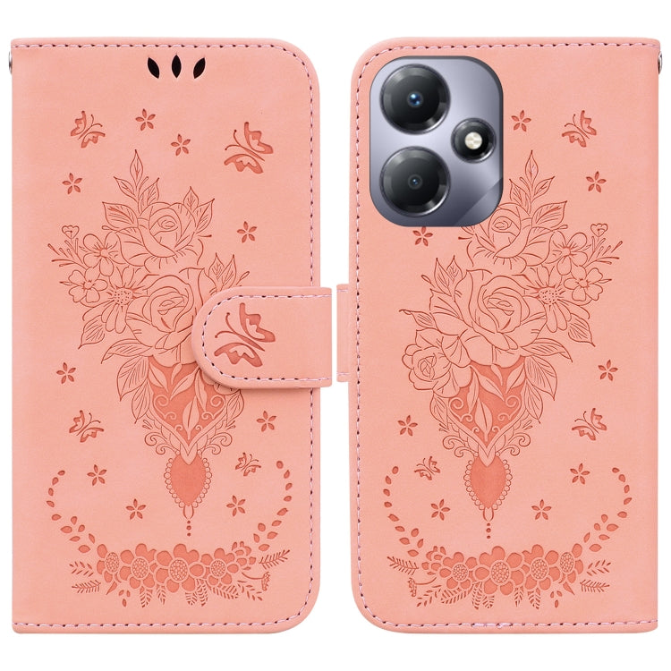 Butterfly Rose Embossed Leather Phone Case — view 55
