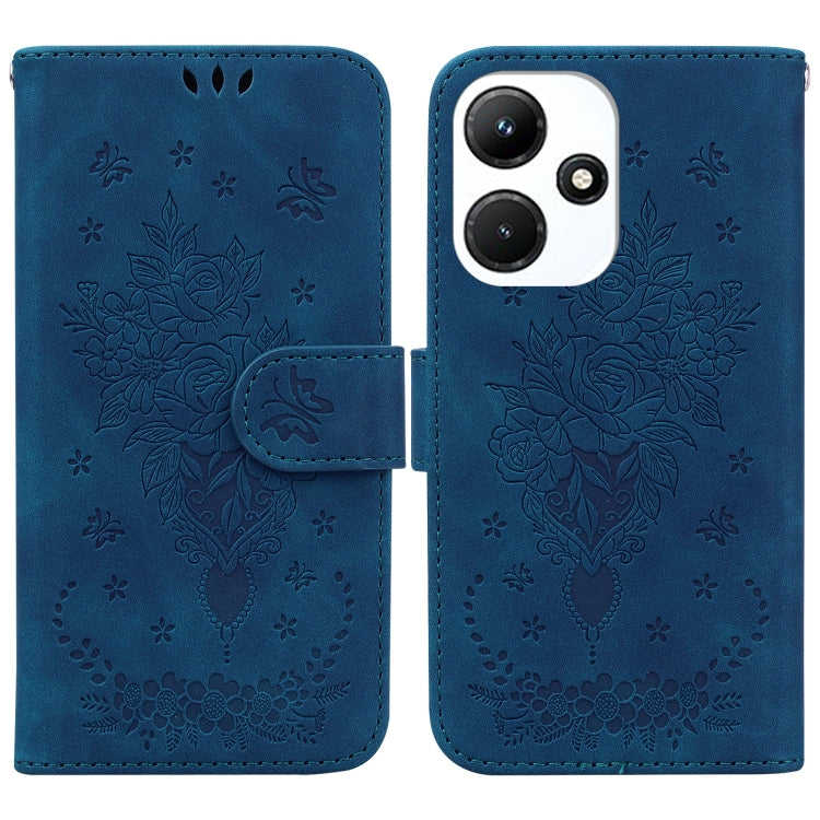 Butterfly Rose Embossed Leather Phone Case — view 26