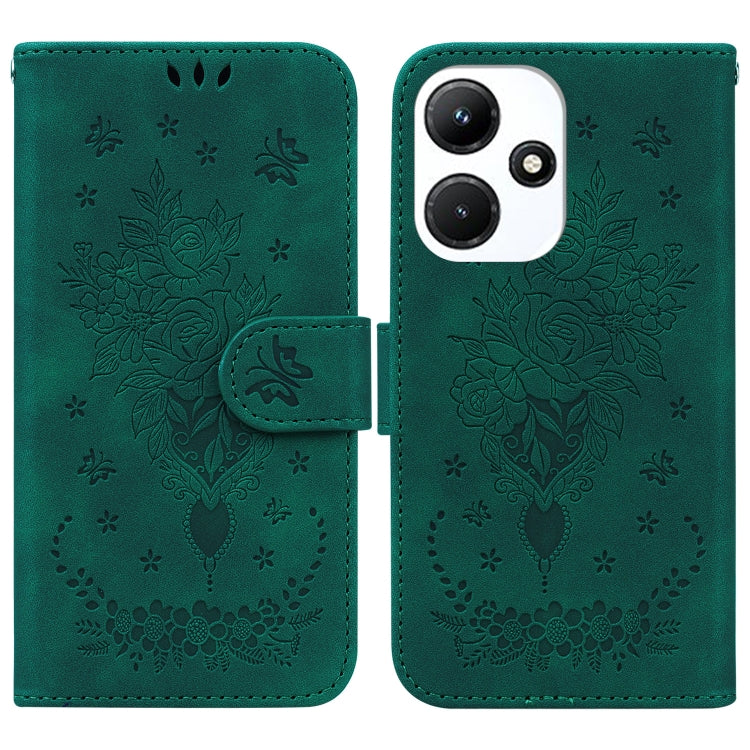 Butterfly Rose Embossed Leather Phone Case — view 27