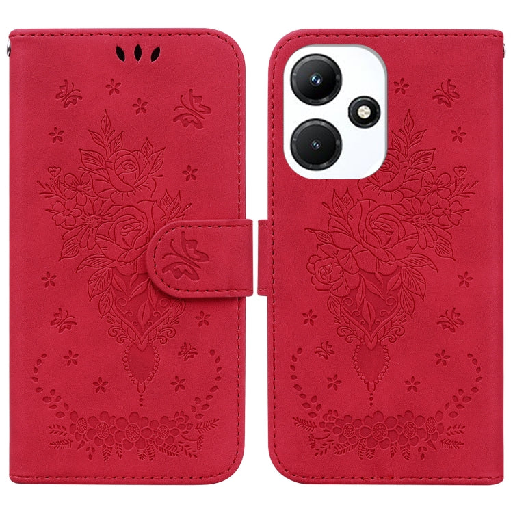 Butterfly Rose Embossed Leather Phone Case — view 29