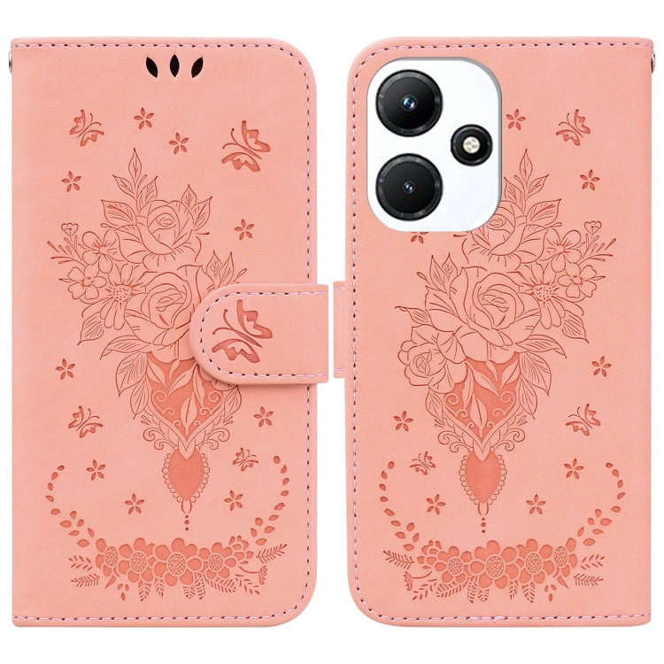 Butterfly Rose Embossed Leather Phone Case — view 30