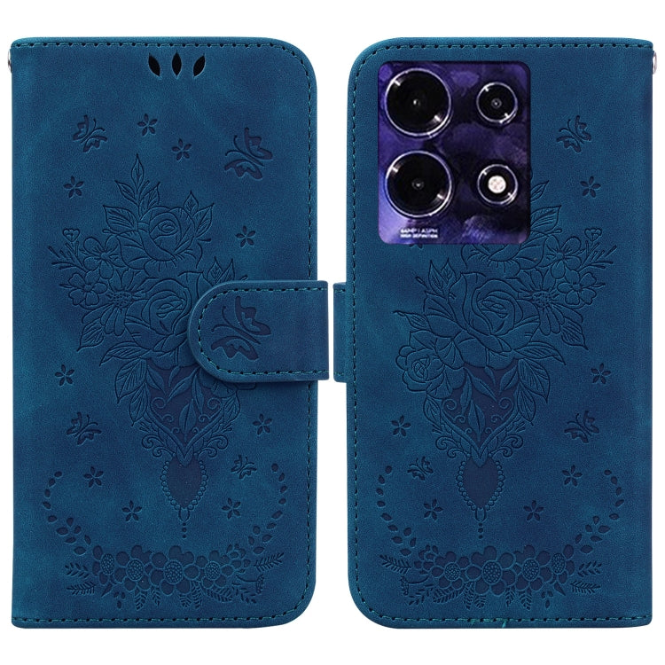 Butterfly Rose Embossed Leather Phone Case — view 41