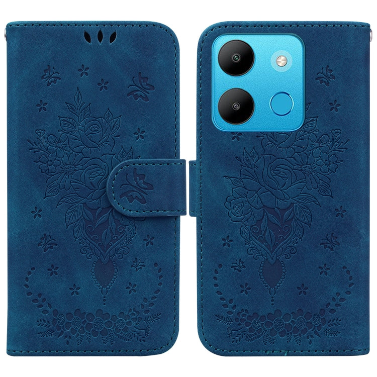 Butterfly Rose Embossed Leather Phone Case — view 61