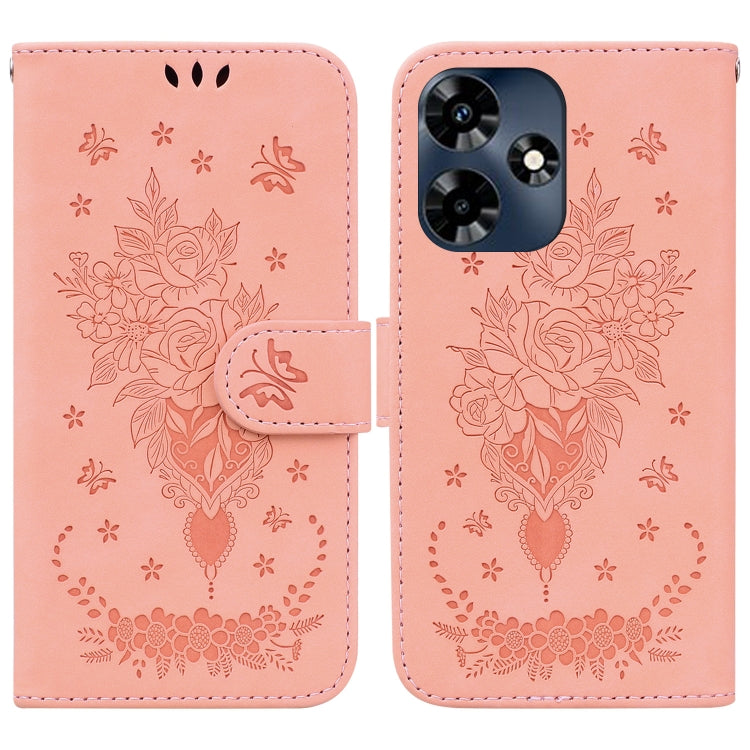 Butterfly Rose Embossed Leather Phone Case — view 60