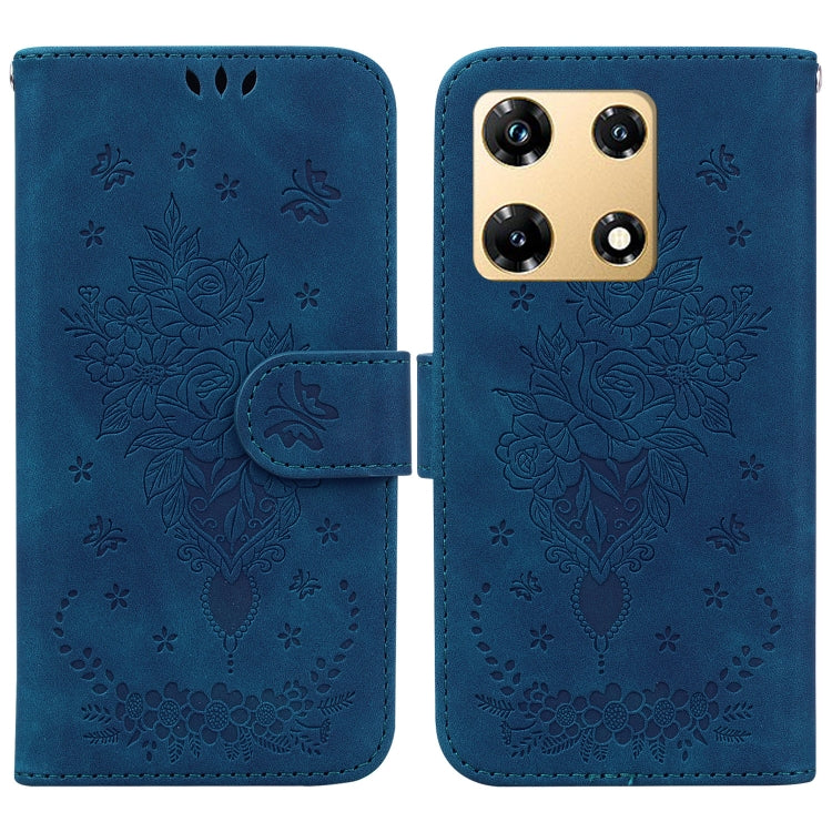 Butterfly Rose Embossed Leather Phone Case — view 36