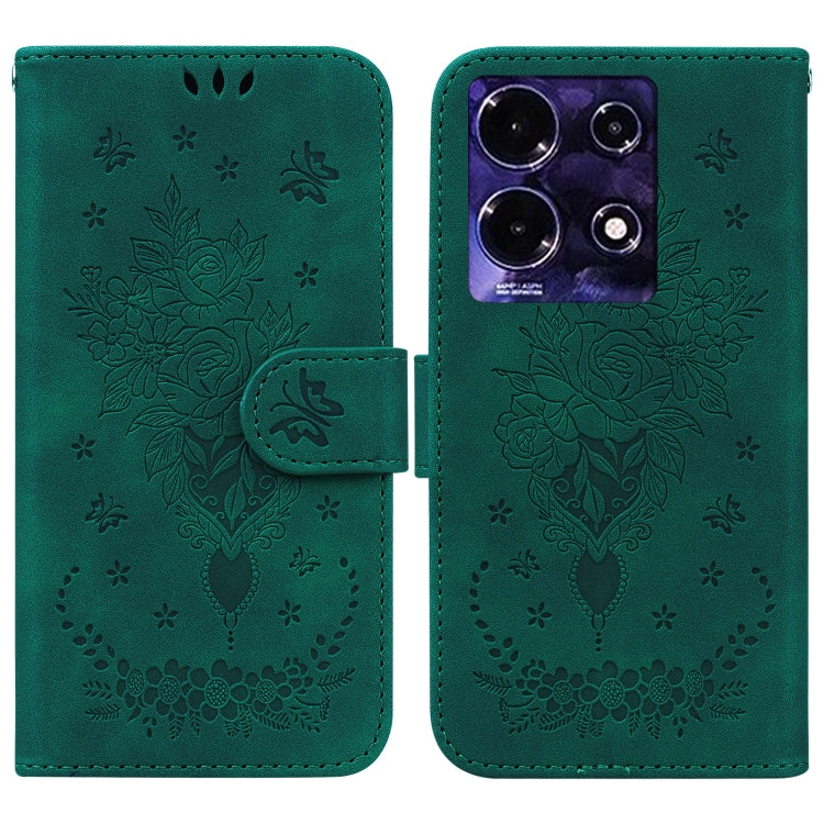 Butterfly Rose Embossed Leather Phone Case — view 32
