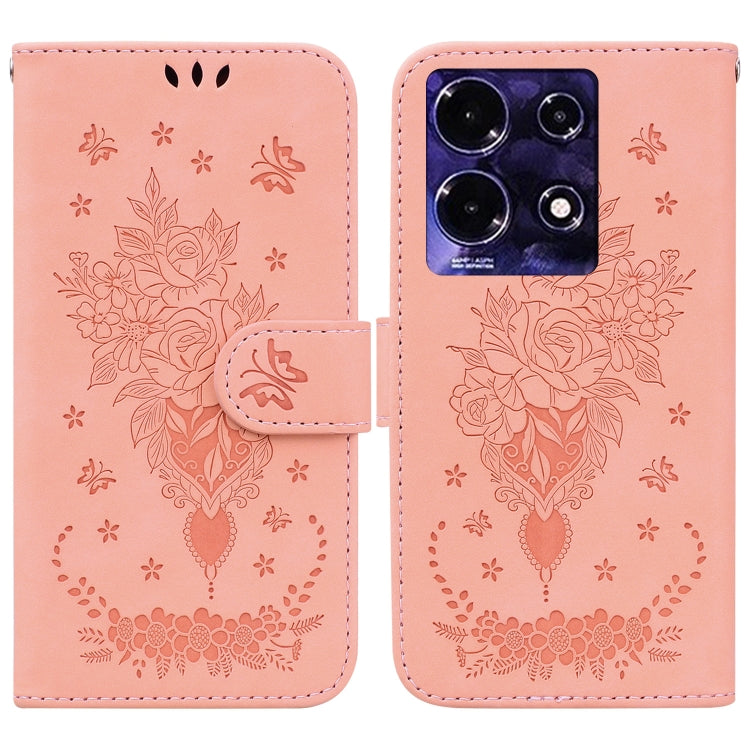 Butterfly Rose Embossed Leather Phone Case — view 35
