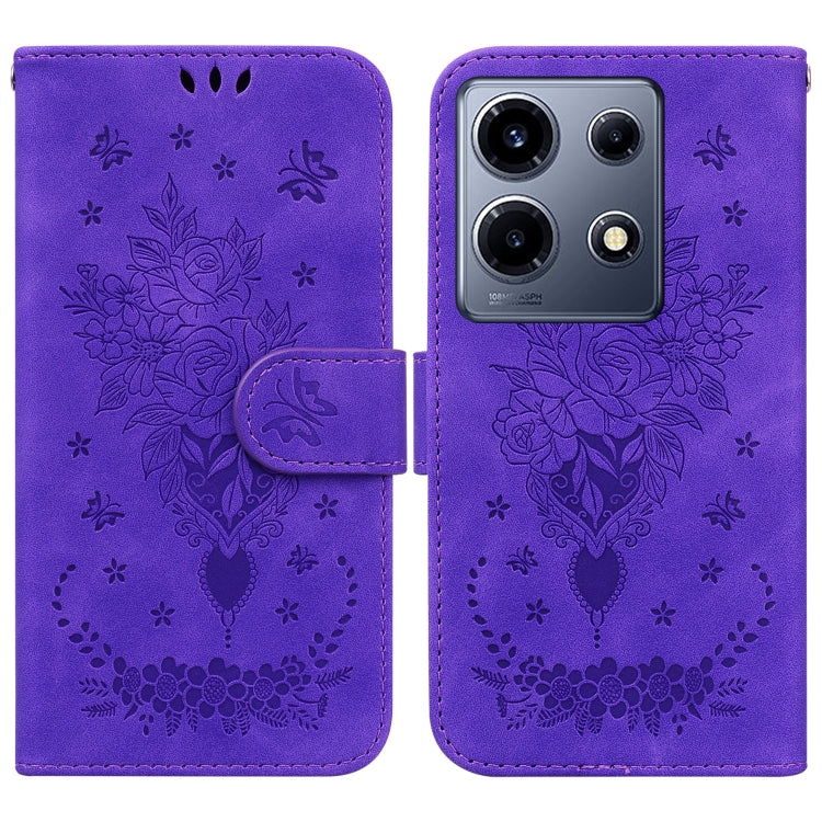 Butterfly Rose Embossed Leather Phone Case — view 48