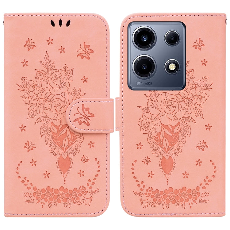Butterfly Rose Embossed Leather Phone Case — view 50