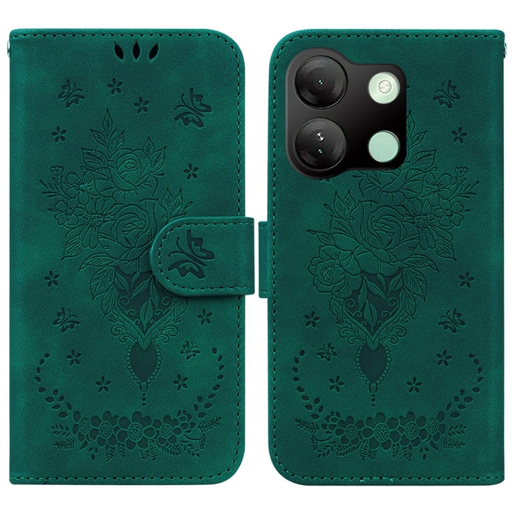 Butterfly Rose Embossed Leather Phone Case — view 22