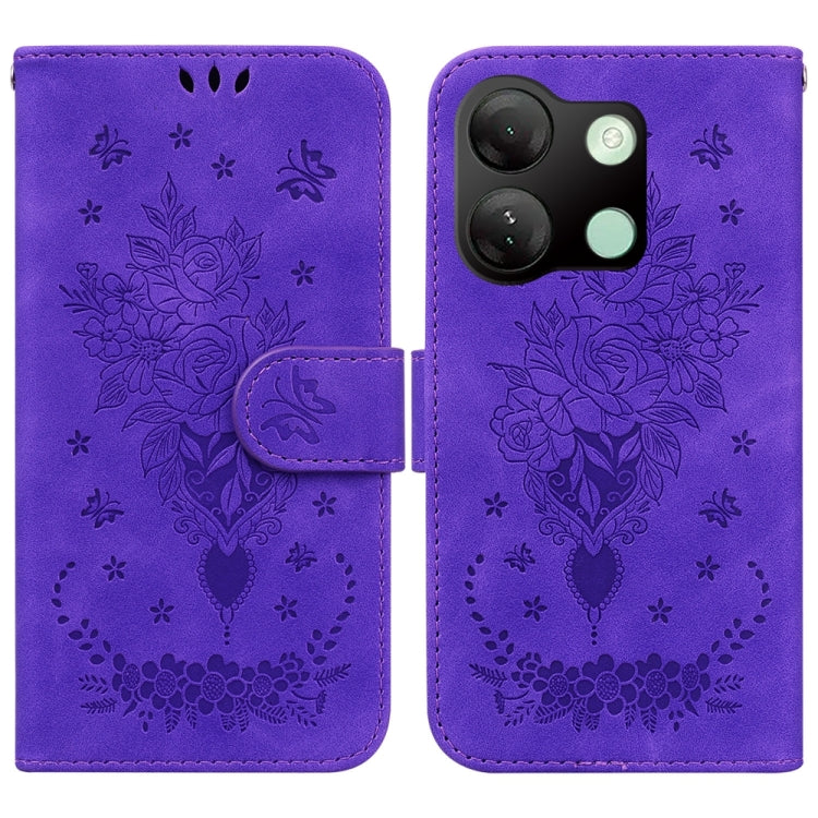 Butterfly Rose Embossed Leather Phone Case — view 23