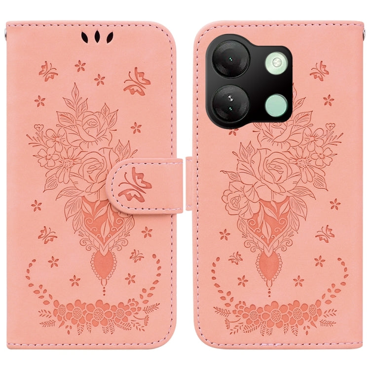 Butterfly Rose Embossed Leather Phone Case — view 25