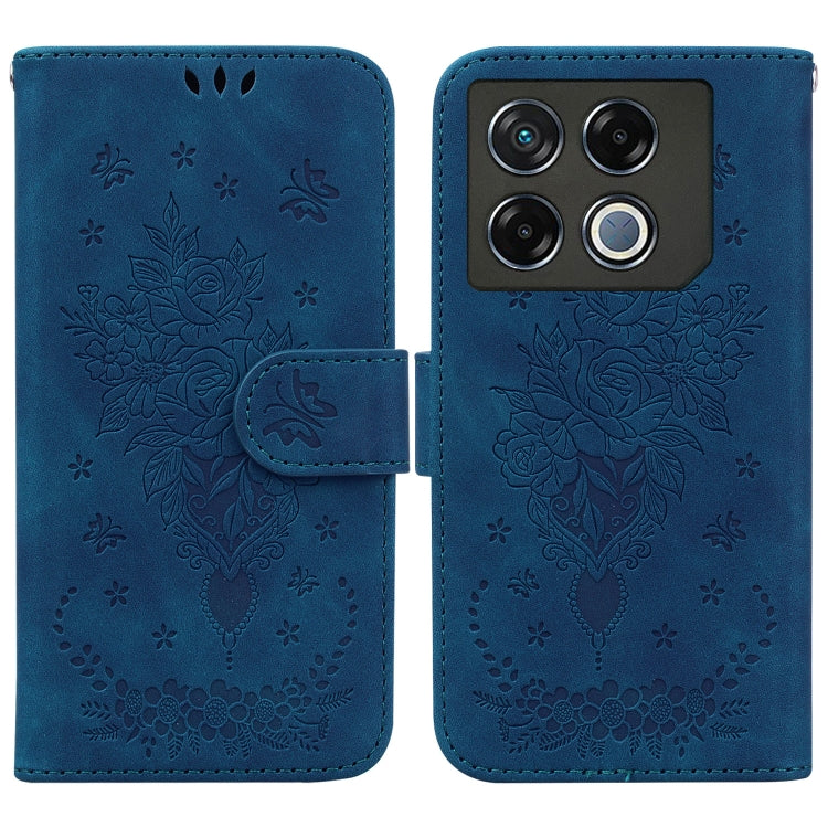 Butterfly Rose Embossed Leather Phone Case — view 52
