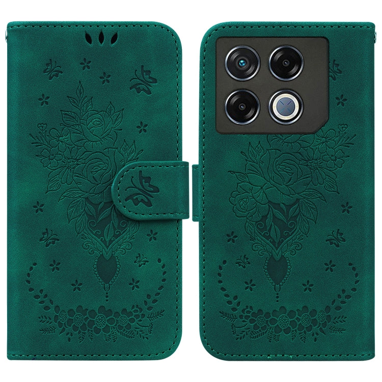 Butterfly Rose Embossed Leather Phone Case — view 53